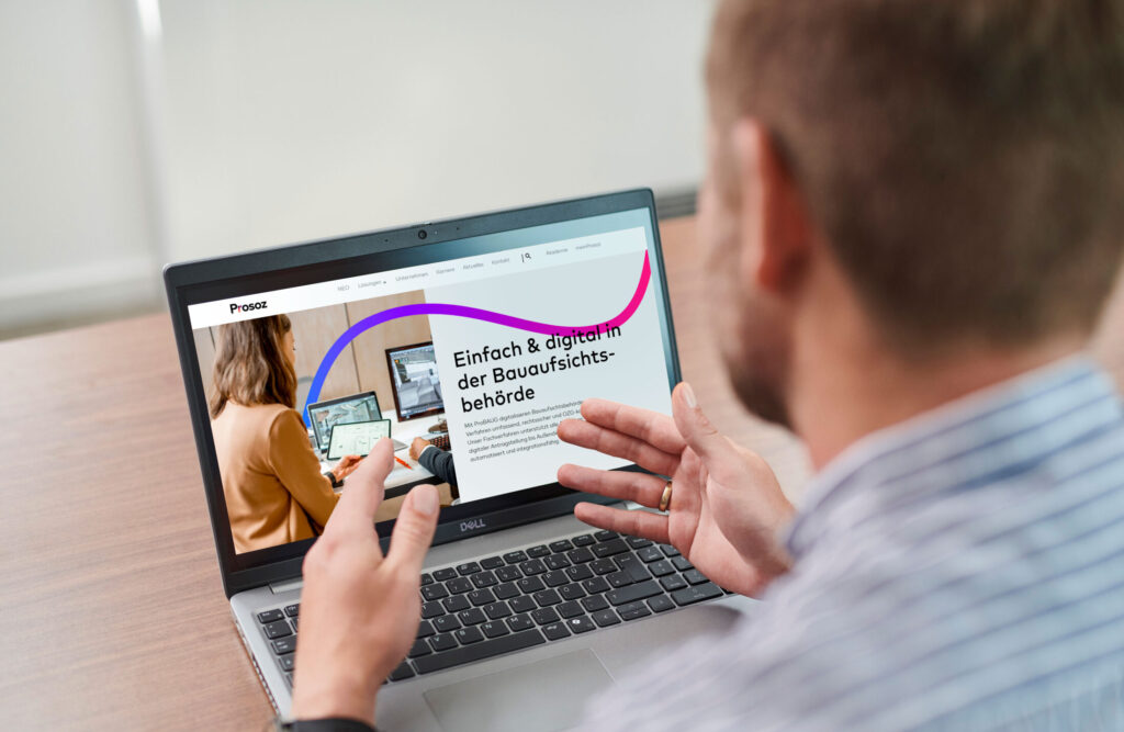 Digitales Bauamt. Blick über die Schulter auf neue Bauamtsseite von Prosoz.